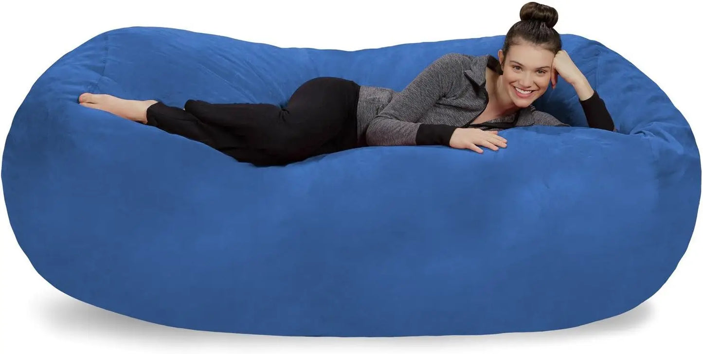 Sofa Sack Plush Bean Bag/Super Soft Microsuede Cover XL Memory Foam Stuffed Lounger Chairs