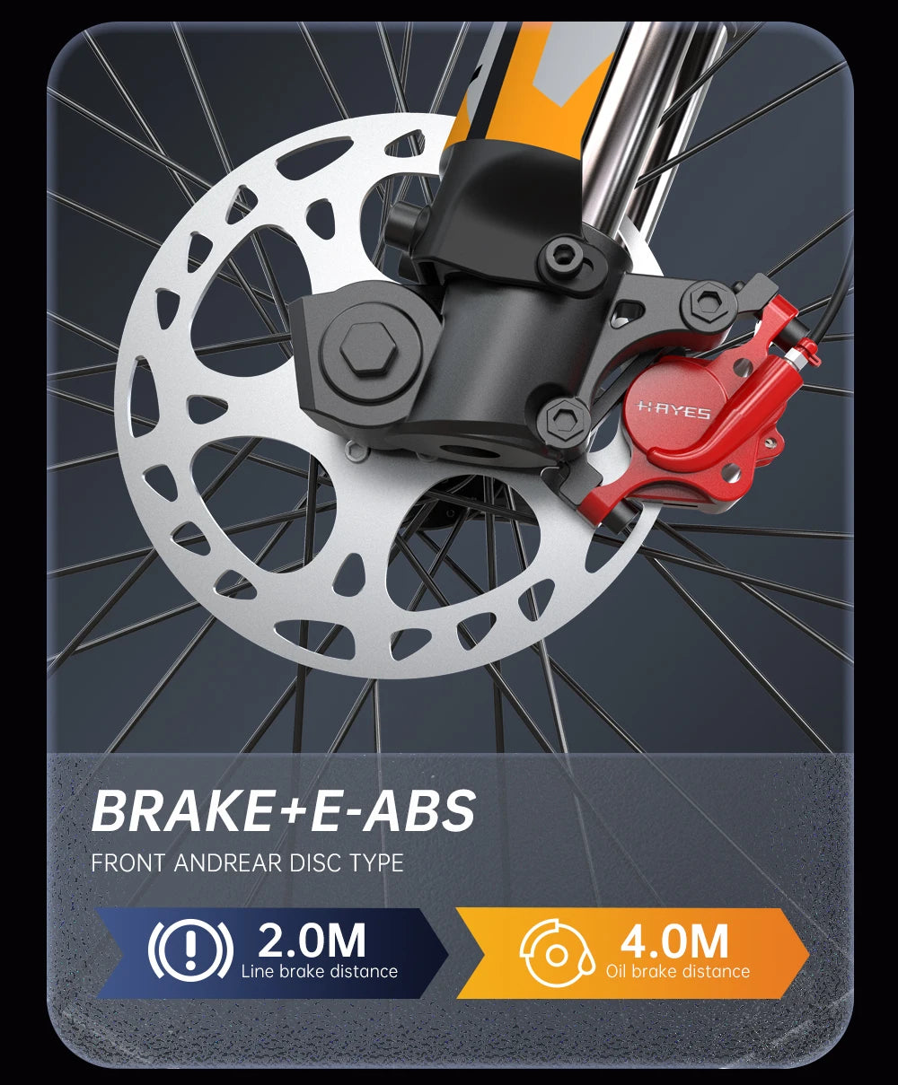 FVKINGE6 off-road electric bicycle 25 inch tires 52V40AH electric motorcycle peak 2900W motor 60KM/H