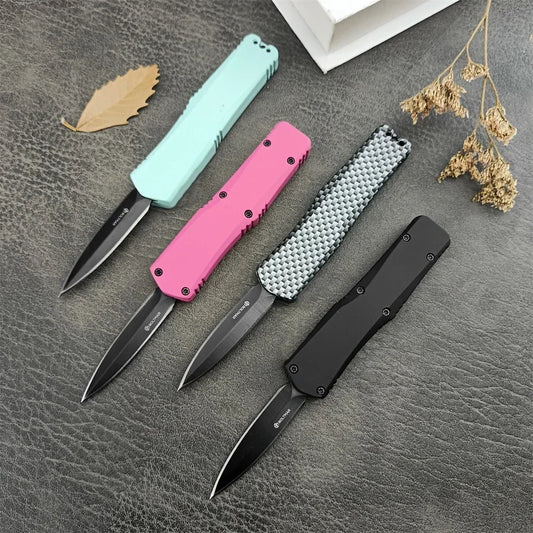 440C Blade Mini A07 Pocket Folding Knife Sharp /Survival EDC Tools Zinc Alloy Handles