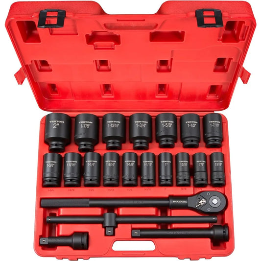 Tecton 3/4" SAE 6-Point Impact Socket Set, 22-Piece (7/8-2 in.) | 48995