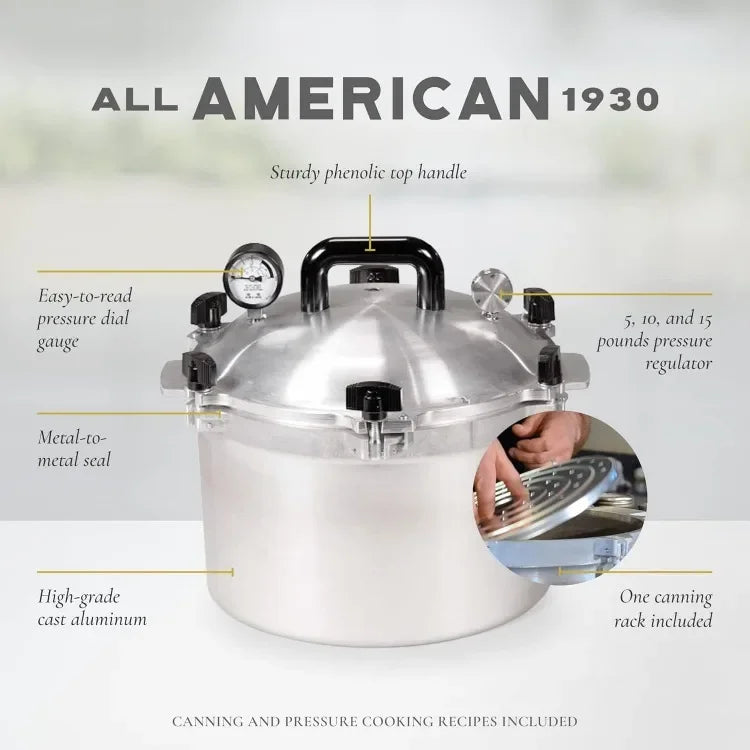All American 1930: 15.5qt Pressure Cooker/Canner (The 915)