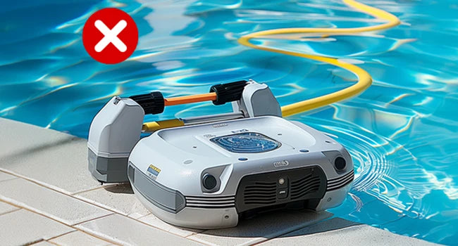 Pool Vacuum Cordless Pool Cleaners/In or Above Ground Pool/Wall Floor Waterline 180W Powerful