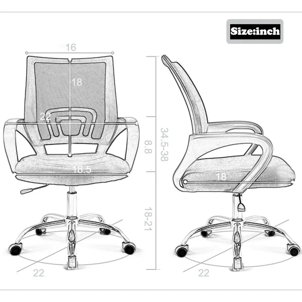 ANGDUO STEREOSCOPIC Office Chair Ergonomic Desk Chair Mesh Computer Chair Lumbar Support Modern