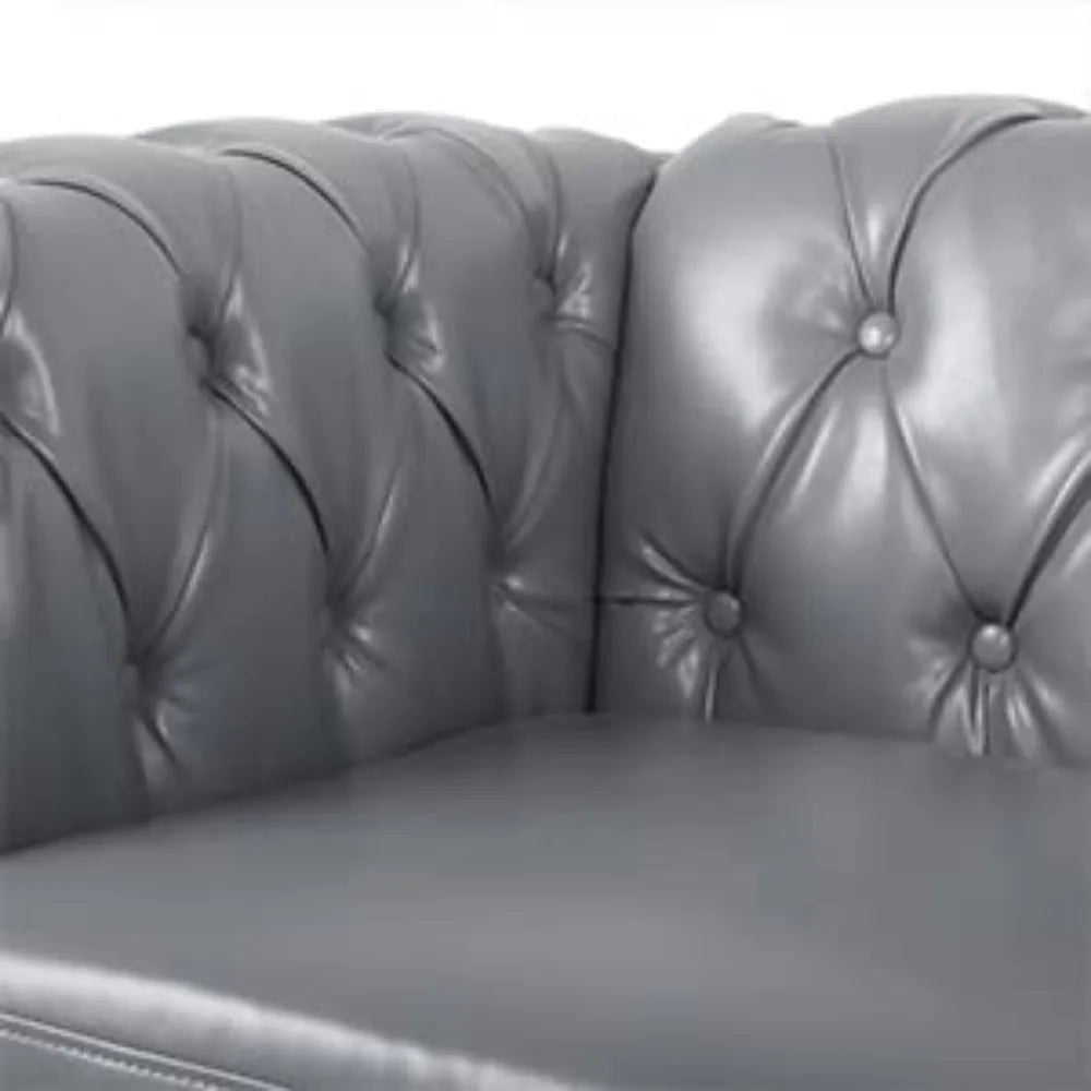 2024 New Large Sofa, Modern 3 Seater Couch Furniture, Sofa Classic Tufted Settee Sofa Tufted Back