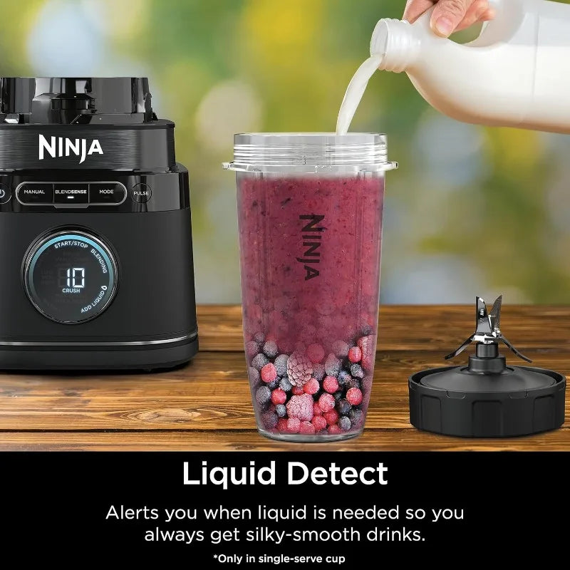 Ninja TB201 Detect Power Blender Pro, BlendSense Technology/1800 Peak Watts, 72 oz. Pitcher,Blender