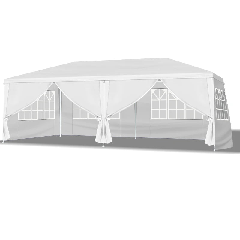 10 x 20 foot oversized activity tent with 6 flexible side panels, suitable for weddings/restaurants