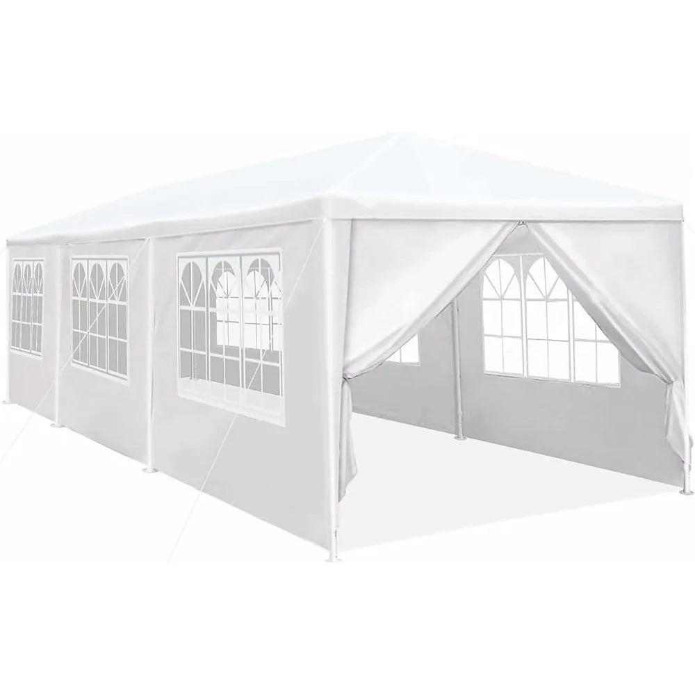 Party Tent Wedding Patio Gazebo 10x30 w/8 Removable Walls Carport Canopy Shade