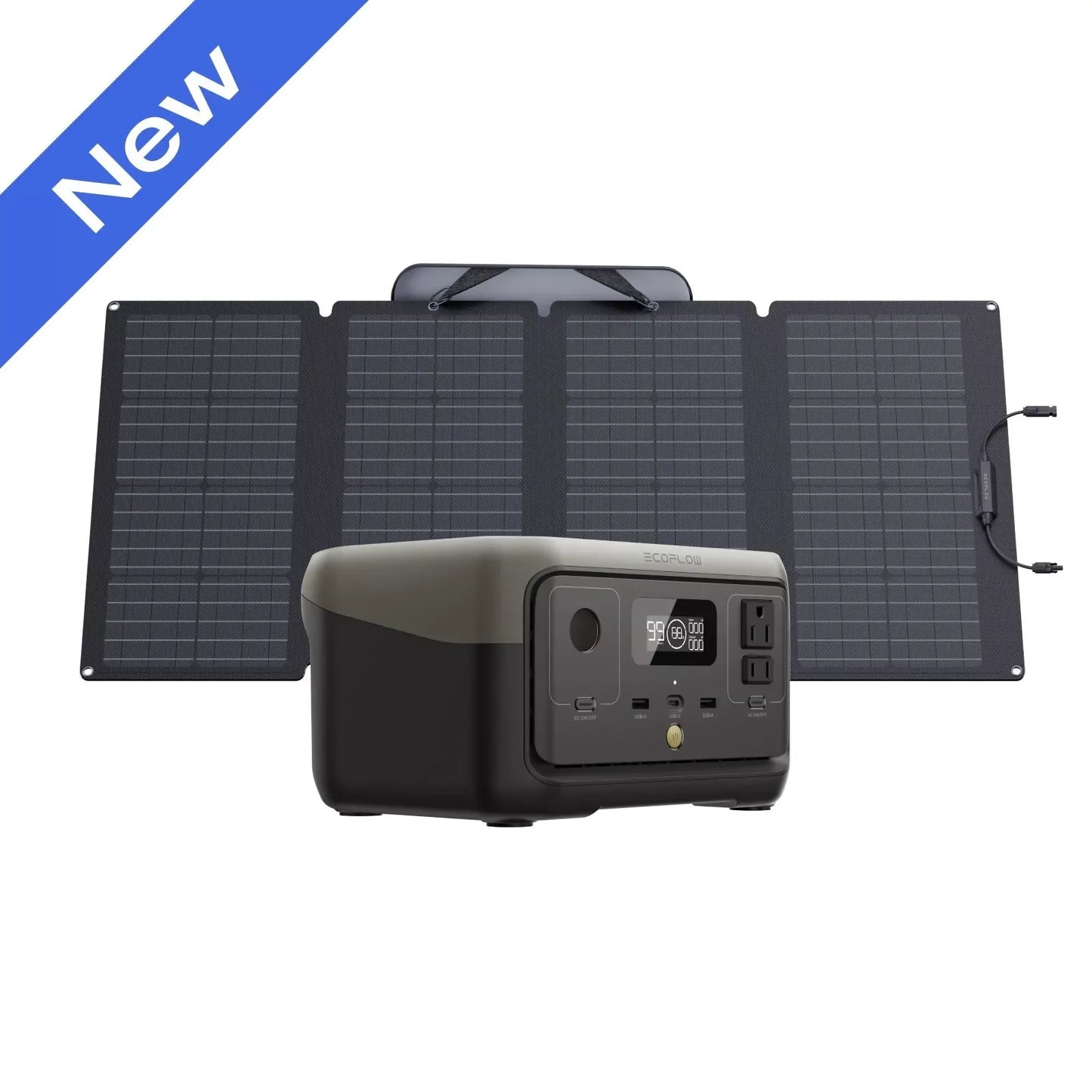 ECOFLOW Portable Power Station RIVER 2 Pro 700, 716Wh LiFePO4 Battery, 4x800W AC Outlets, Solar