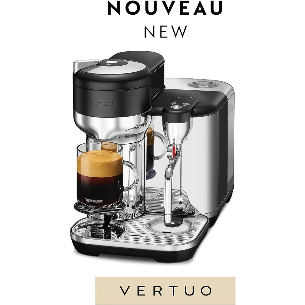 Breville Nespresso Vertuo Creatista Single Serve Coffee Maker, Espresso Machine, Black Truffle