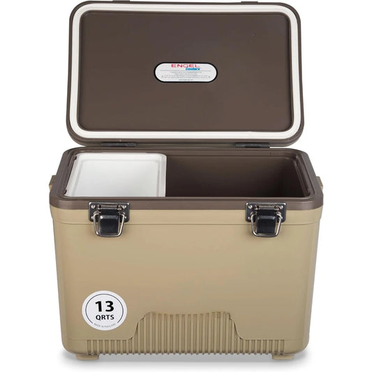 Engel 13qt Leak-Proof, Air Tight, Drybox Cooler and Small Hard Shell Lunchbox for Men and Women