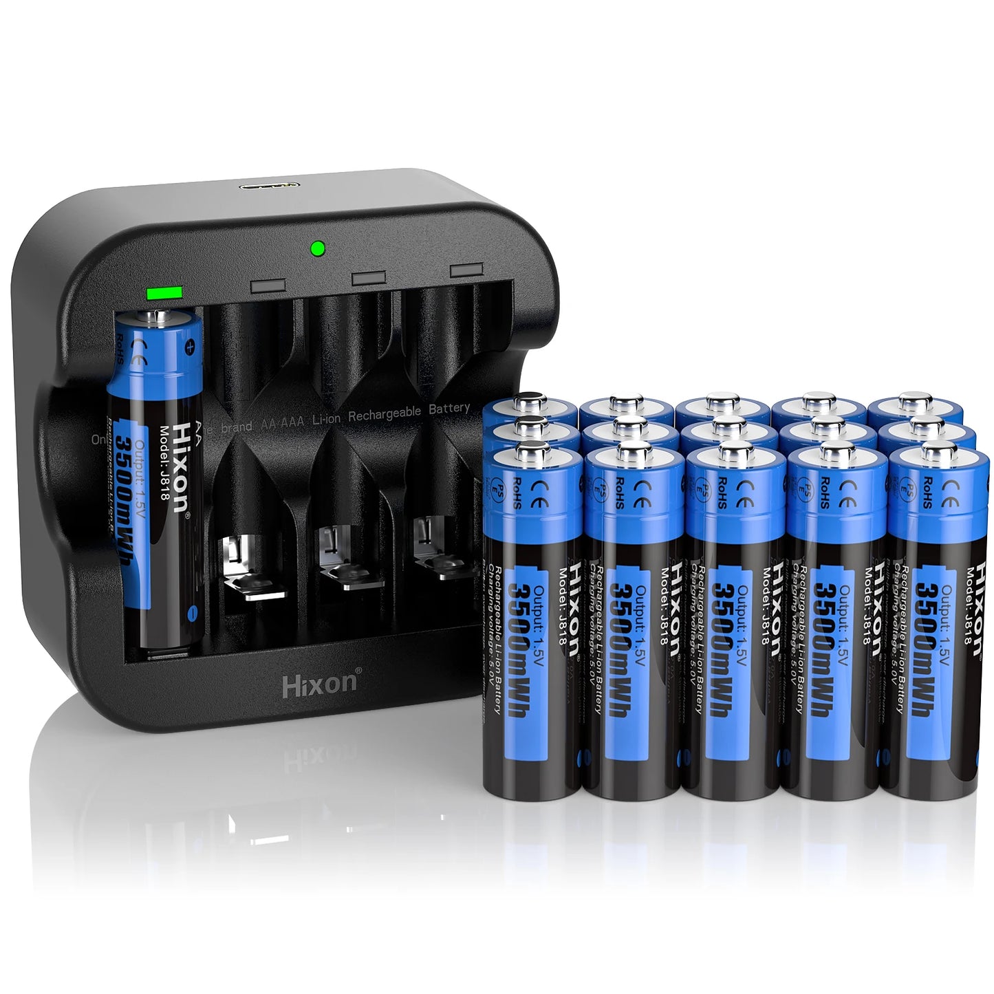 Hixon aa 1.5V Li-ion Rechargeable Battery 3500mWh 1.5V Lithium AA Rechargeable Batteries 1.5v AA