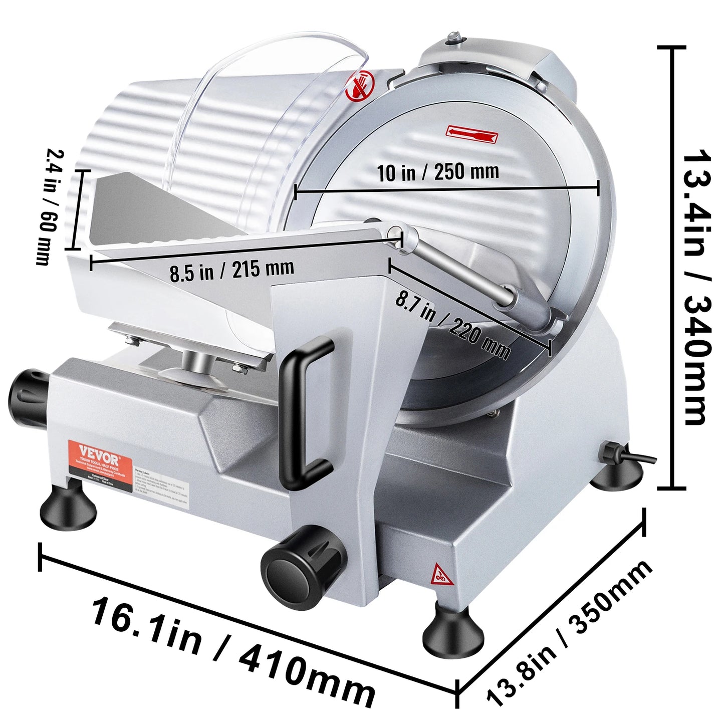 SucceBuy Meat Slicer 200W/240W/320W/340W Electric Deli Food Slicer Adjustable Thickness