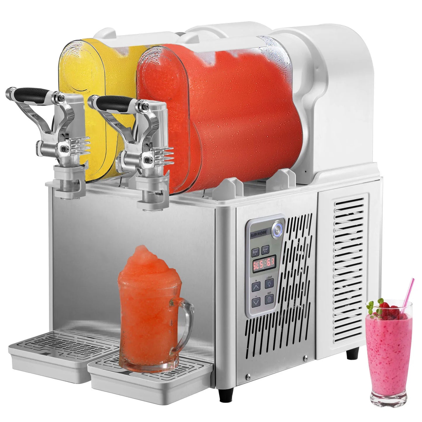 SucceBuy 3/6L Jar Commercial Slushie Machine Slush Maker Frozen Smoothie Granita Vending Machine