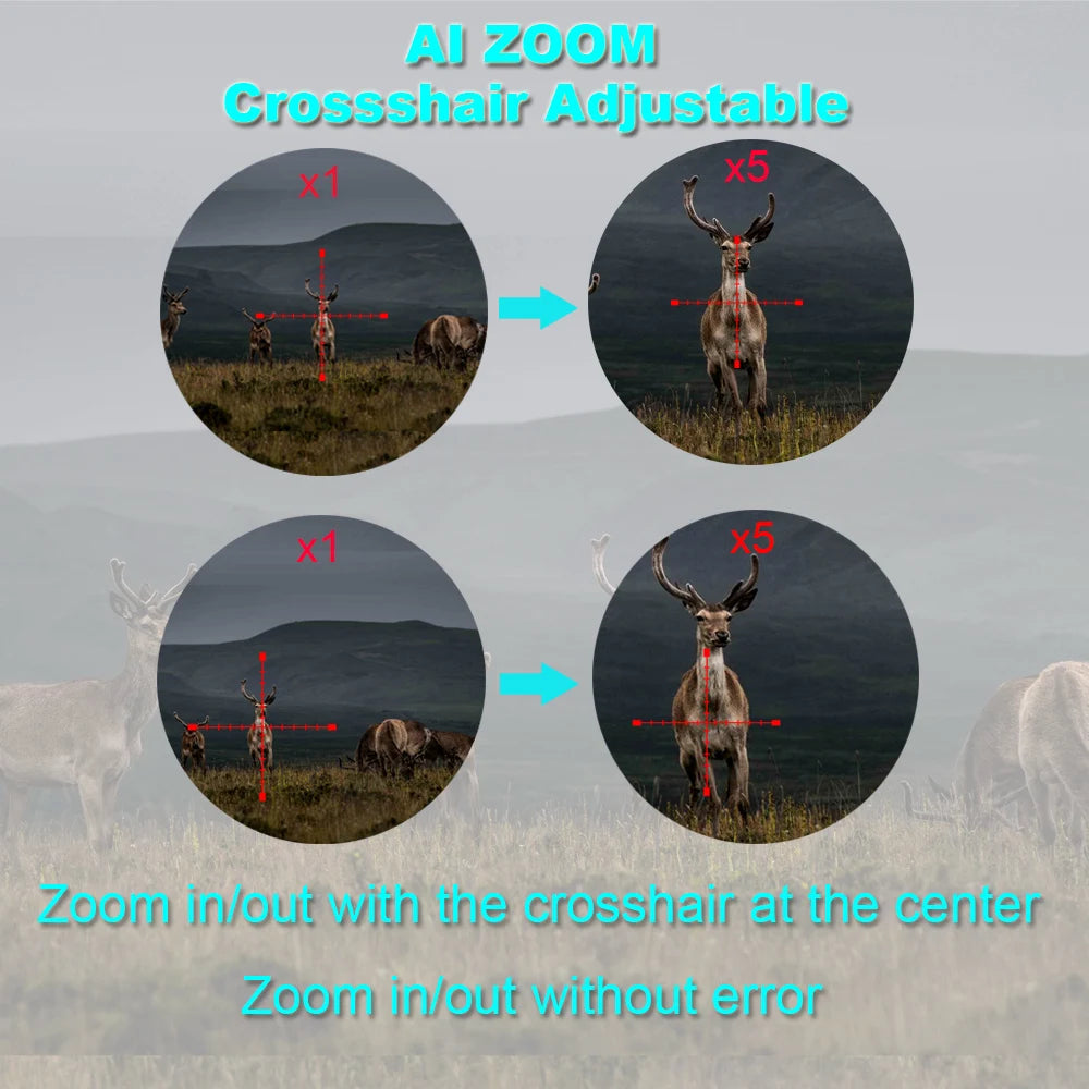 M5 Digital Riflescope Night Vision Scope Sight Infrared Monocular 1080P Video Photo Recording