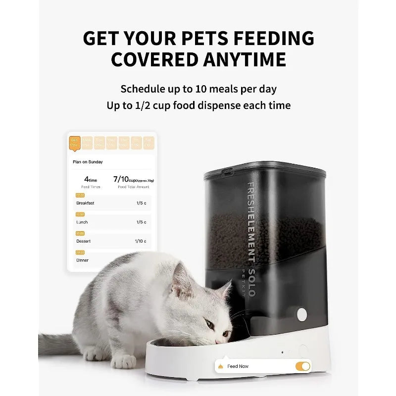 PETKIT Automatic Pet Feeder, 3L WiFi Cat Dog Feeder, Schedule Feeding Pet Food Dispenser for Cats and Dogs