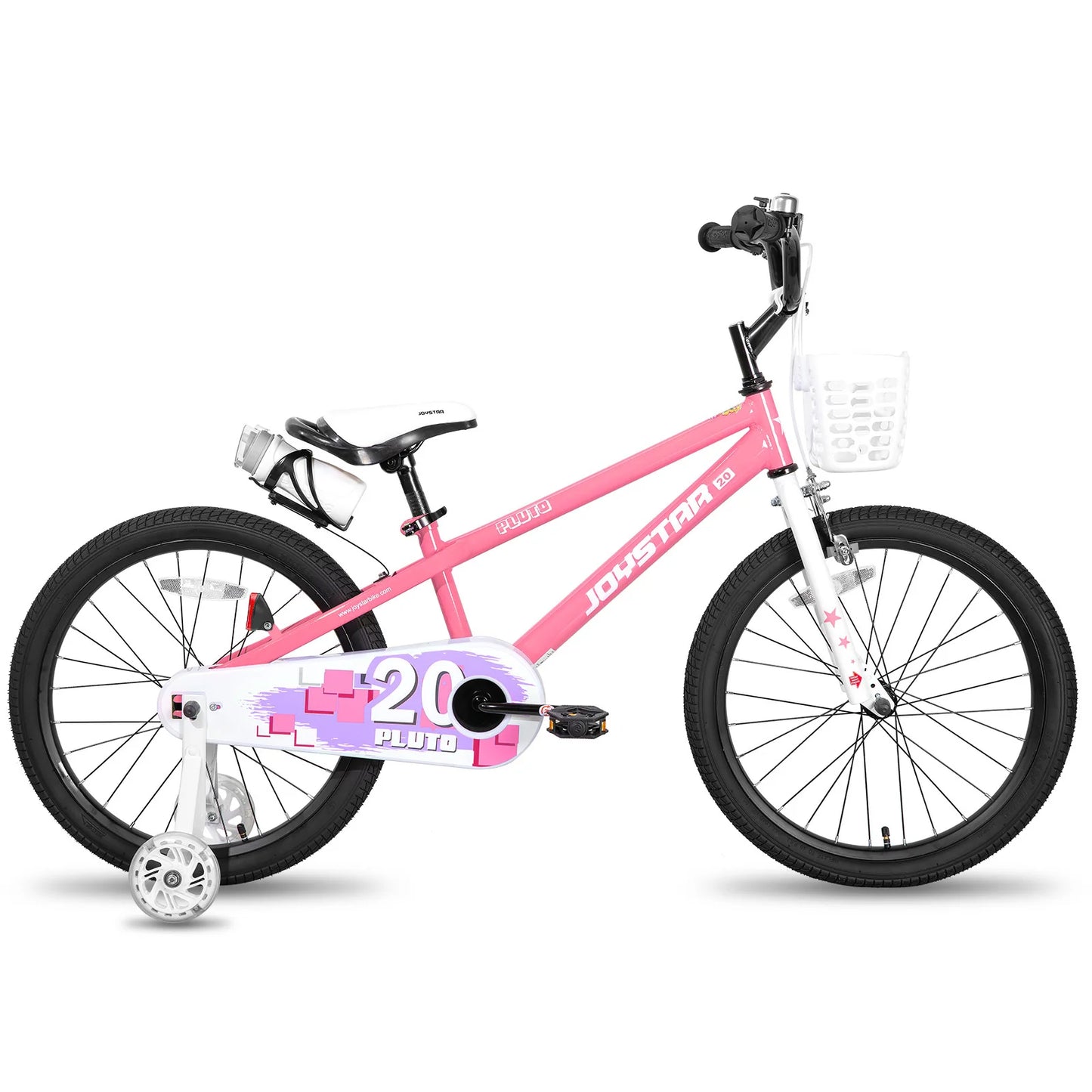 JOYSTAR 12 14 16 18 20 Inch Kids Bike with Light Up Training Wheels, Kids' Bicycle Age 3-12 Years
