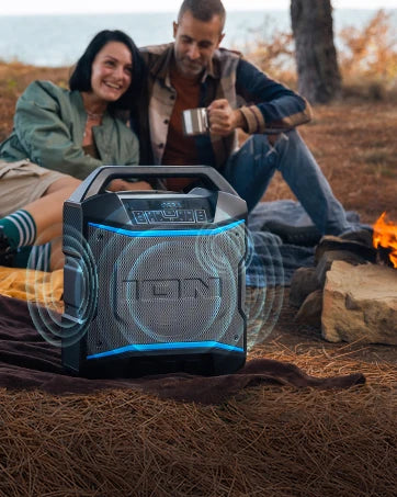 Portable Bluetooth Outdoor Party Speaker, 220W, with Karaoke Microphone, Battery, 5 Speakers, Lights