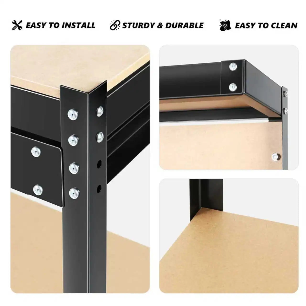 63'' Garage Workbench, 300 Lbs Load Capacity, Heavy Duty Work Bench, Workbench With Pegboard Drawer