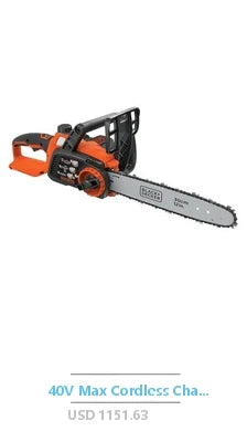 X-ECSTASY 6-Inch Battery Powered Chainsaw Kit w/Safety Features & Rechargeable Batteries