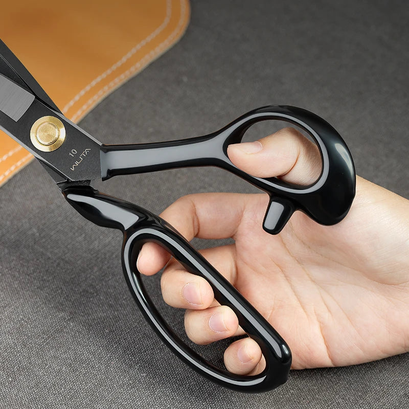 WUTA Professional Scissors Extreme Sharpness Cutting Leather Fabric Heavy Duty Metal Scissors