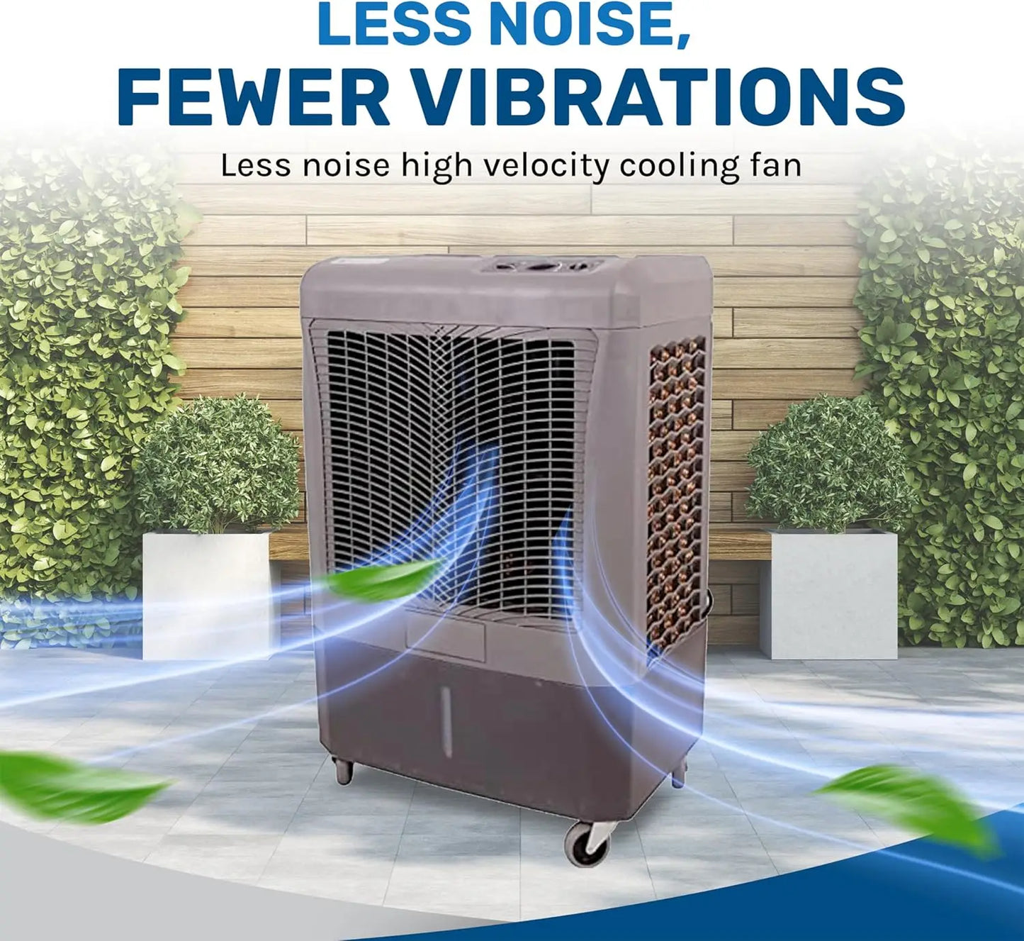 Hessaire Air Cooler w/3-Speed Fan - Water Cooler Fan 950 sq. ft. Coverage High Velocity