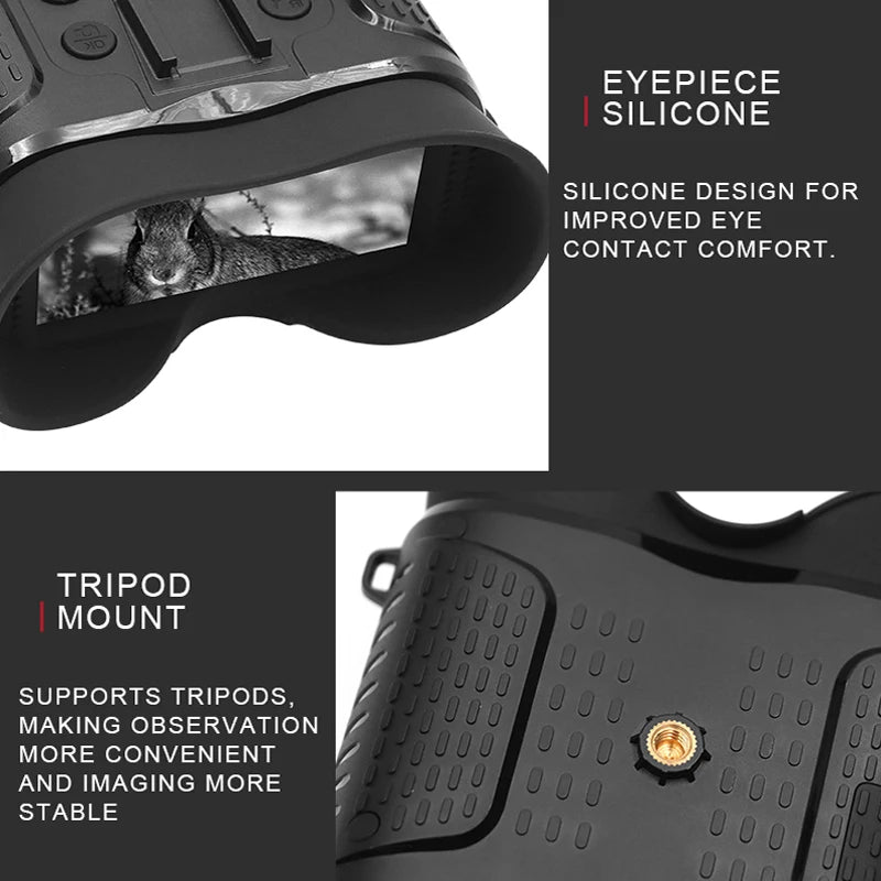 NV8160 Night Vision Binoculars for Adults, Head Mounted Tactical Helmet Night Vision Goggles 8X Zoom