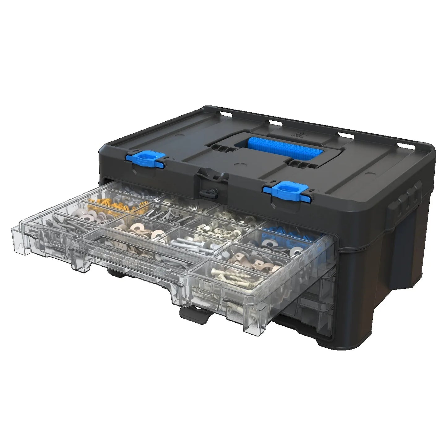 HART Stack System 3 Case Organizer for Parts and Tools, Integrates with HART Modular Storage System