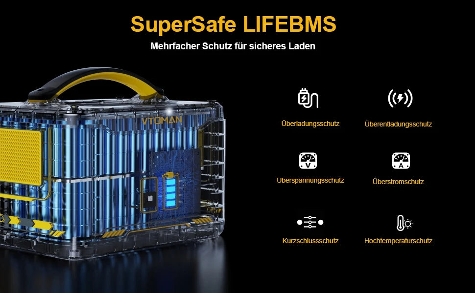 VTOMAN Jump 1500 Extra Battery 1548Wh, LiFePO4/ Battery Jump 1000 & Jump 1500X & Jump 1800 Power