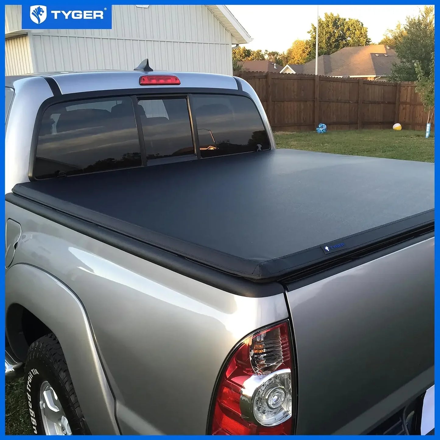 T3 Soft Tri-fold Truck Bed Tonneau Cover Compatible with 2005-2015 Toyota Tacoma  5' (60") Bed  TG-BC3T1030