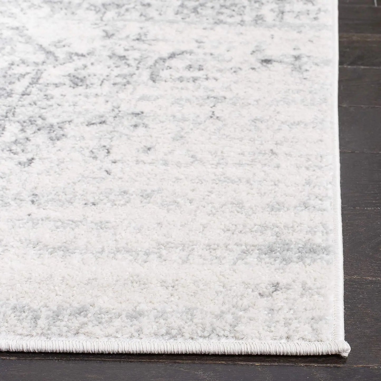 Madison Collection Area Rug - 8' x 10', Silver & Ivory, , Non-Shedding & Easy Care