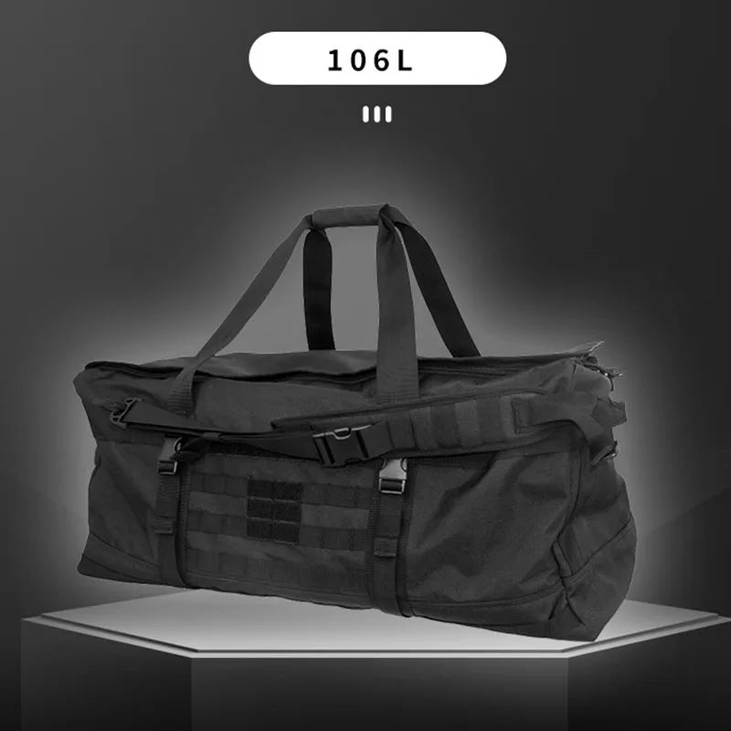 106L Super Capacity Camping Bag Military Tactical Luggage Bag 600D Nylon Waterproof