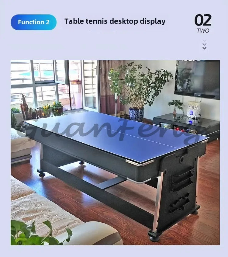 Four-in-one Pool Table Multi-function Automatic Household Indoor Table Tennis Table Two-in-one