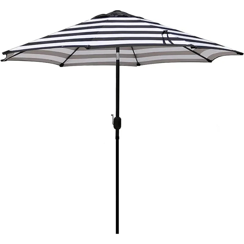 9' Outdoor Patio Umbrella, Outdoor Table Umbrella, Yard Umbrella, Market Umbrella with 8 Sturdy Ribs