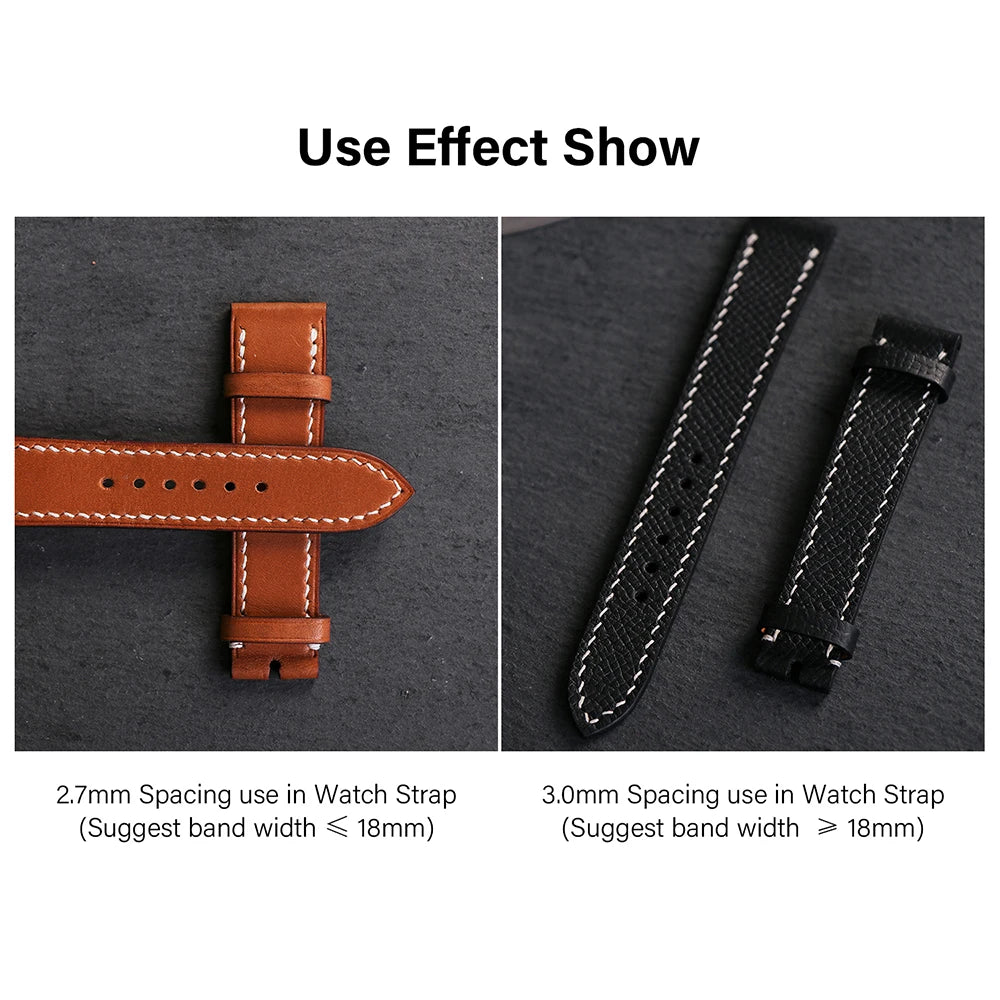 WUTA 1pc High Quality Sharp Leather Chisel French Style Pricking Iron /Polish-2.7/3.0/3.38/3.85mm