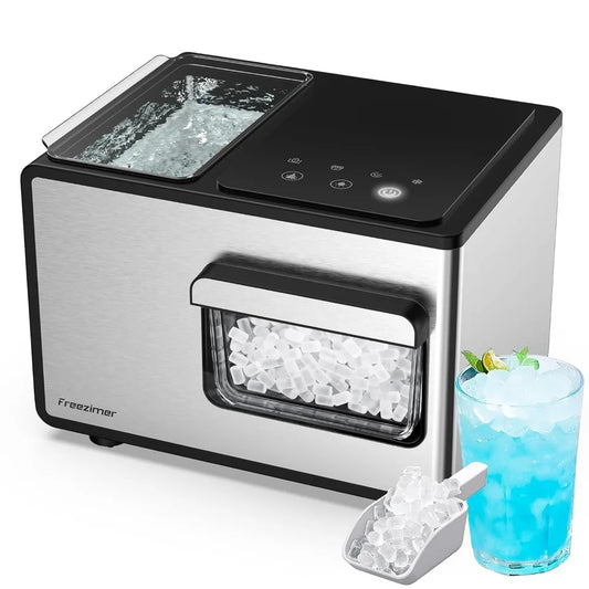 Nugget Ice Maker Machine Countertop Sonic Ice Kid Friendly| Pebble Ice Maker|Self Cleaning|40lbs/24h