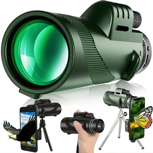 Portable Zoom HD 5000M Telescope Folding Long Distance Mini Powerful Telescope for Hunting Sports