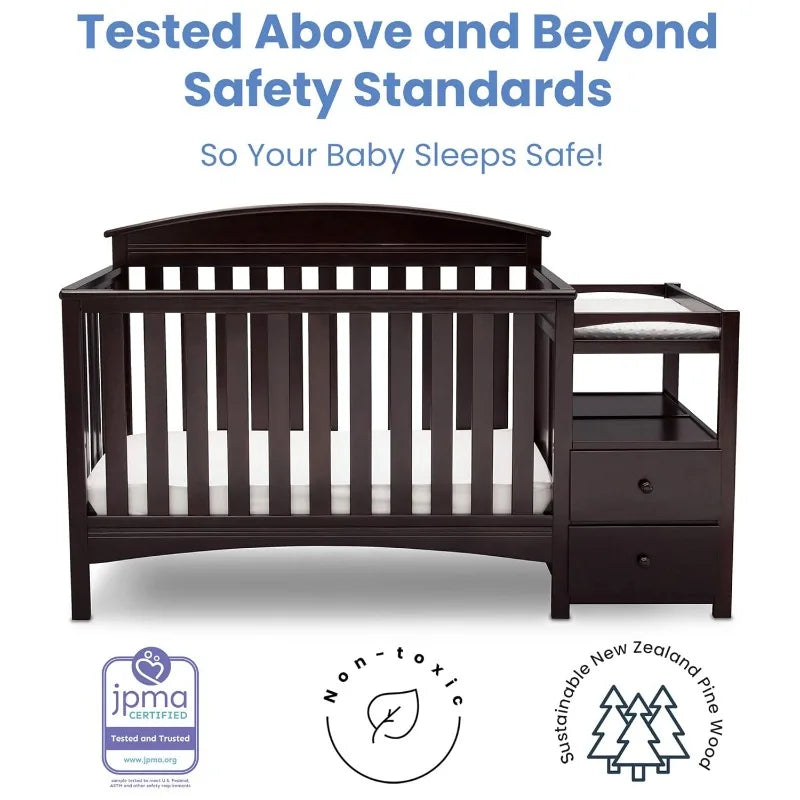 Abby Convertible Crib and Changer