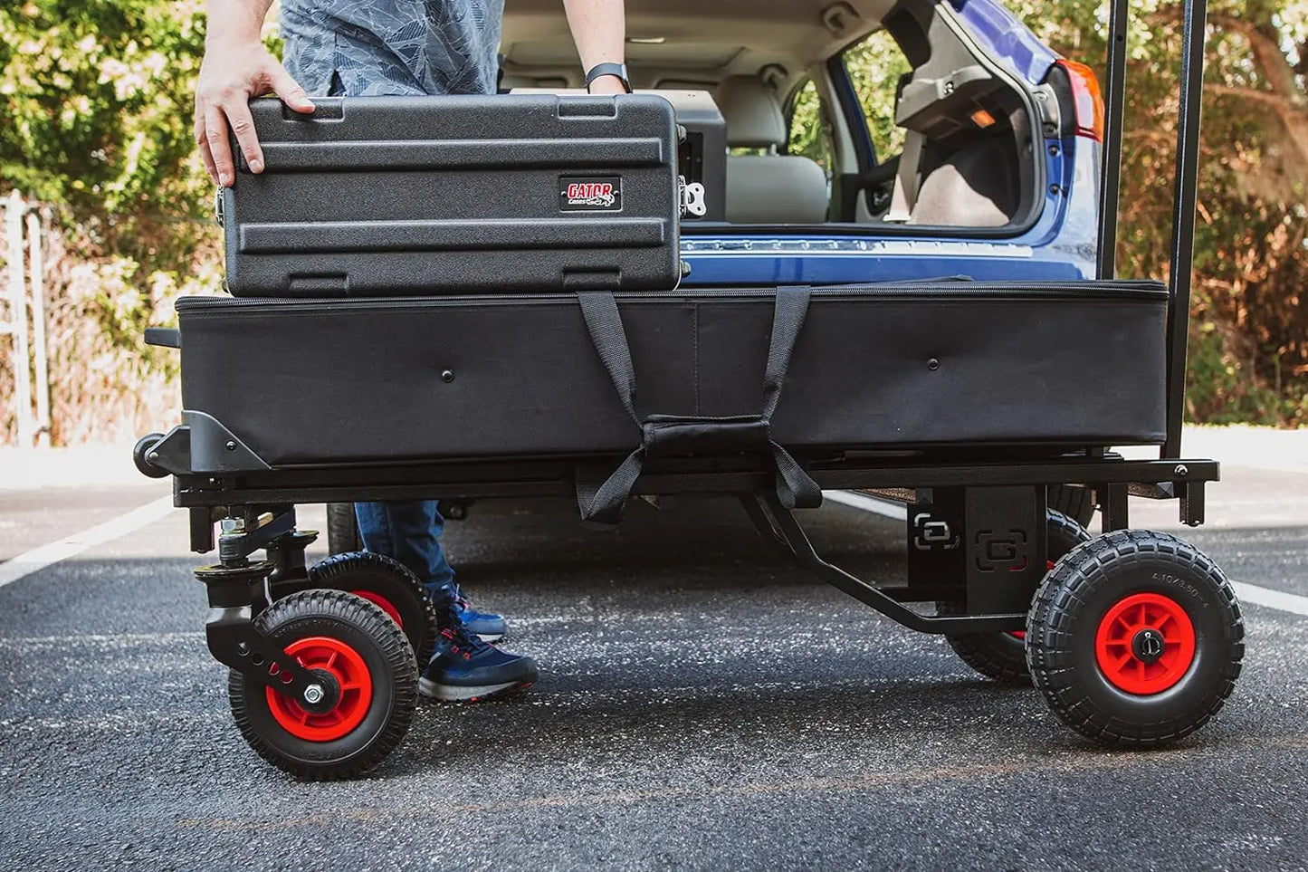 Gator Frameworks All-Terrain Folding Utility Cart 30-52” Ext./500 lbs. Capacity (GFW-UTL-CART52AT)