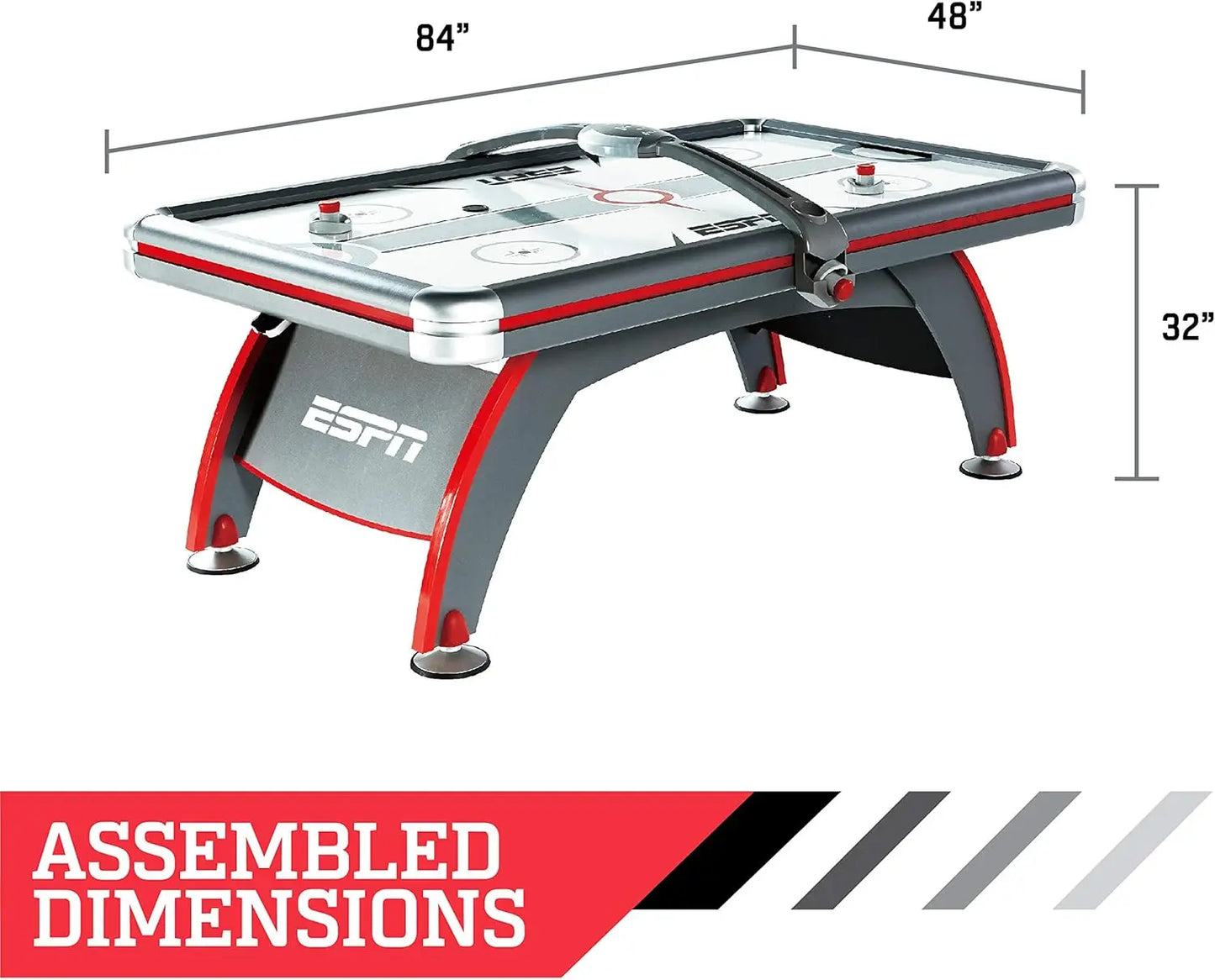 Air Hockey Multiple Styles Game Tables, Indoor Arcade Gaming Sets with Electronic Score Systems