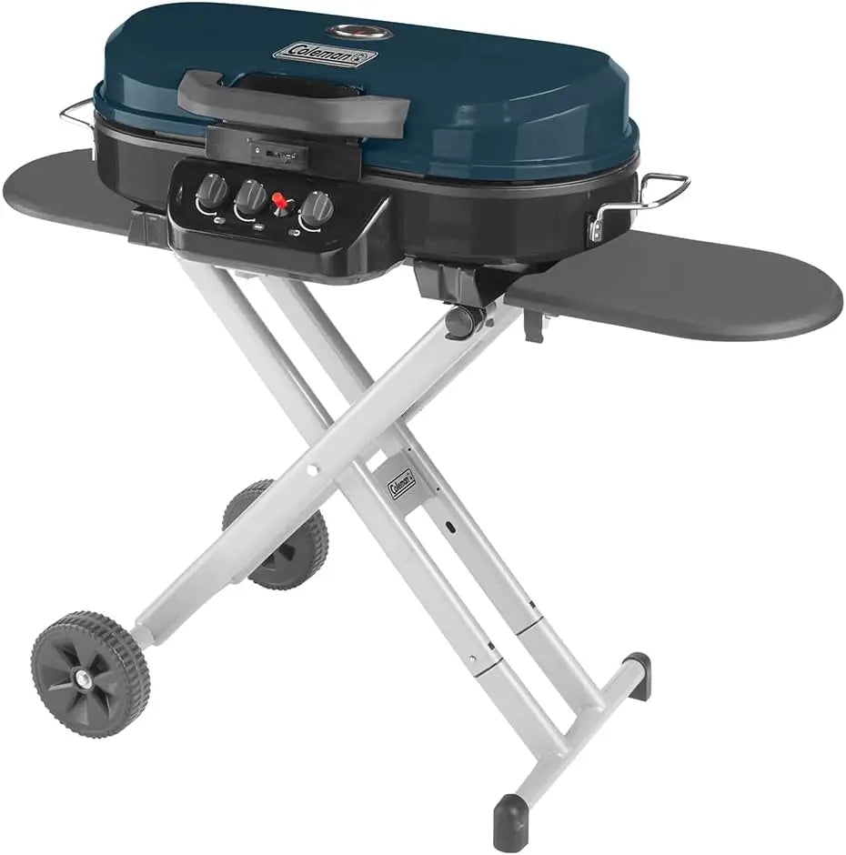 RoadTrip 285 Portable Stand-Up Propane Grill w/ 3 Adjustable Burners & Instastart Push-Button