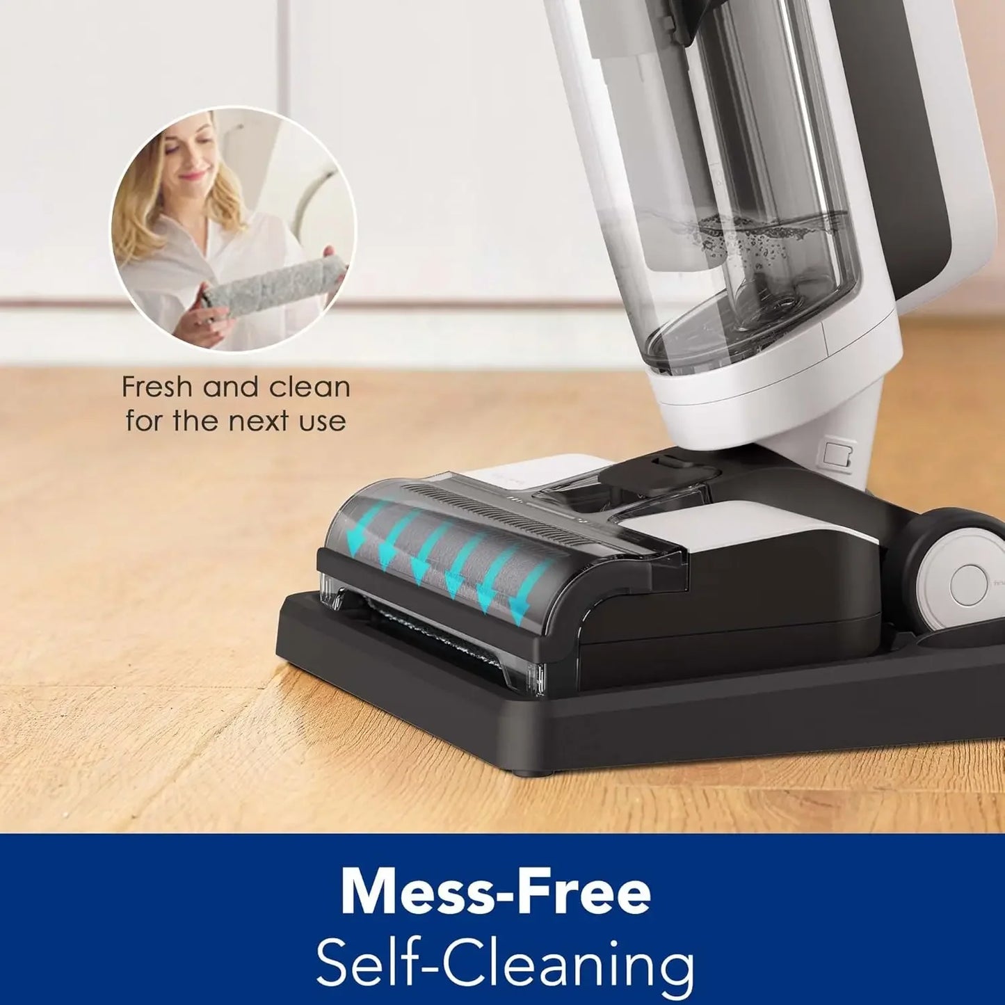 3 Breeze Complete Wet Dry Vacuum Cordless Floor Cleaner and Mop One-Step Cleaning for Hard Floors