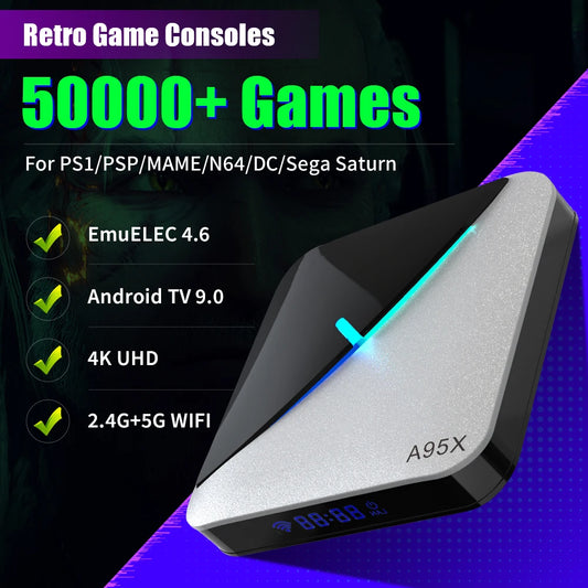 Retro Video Game Console With 50000+ Retro Games For PS1/PSP/MAME/N64/DC/Sega GAMES 70+ For TV