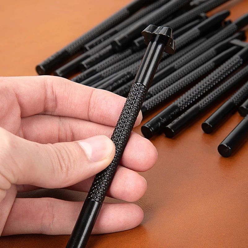 WUTA Leather Stamping Tools Skin Stamps Kit Carving 20Pcs Patterns Craft Embossing Punch Set