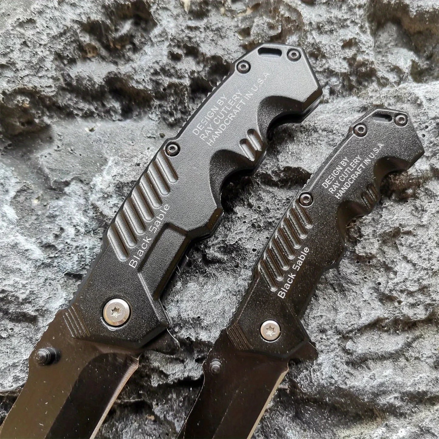 DoomBlade Steel Handle Folding Knife Outdoor Camping Pocket Kitchen EDC Utility Knife