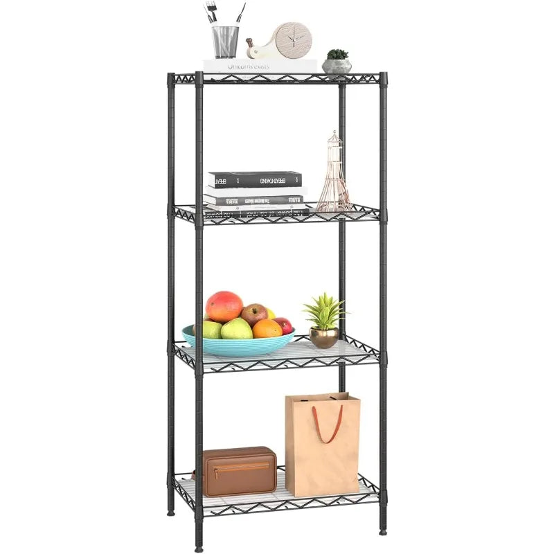 Storage Shelves 2100Lbs Capacity, 6-Shelf on Casters 48" L×18" W×72" H Commercial Wire Shelving Unit