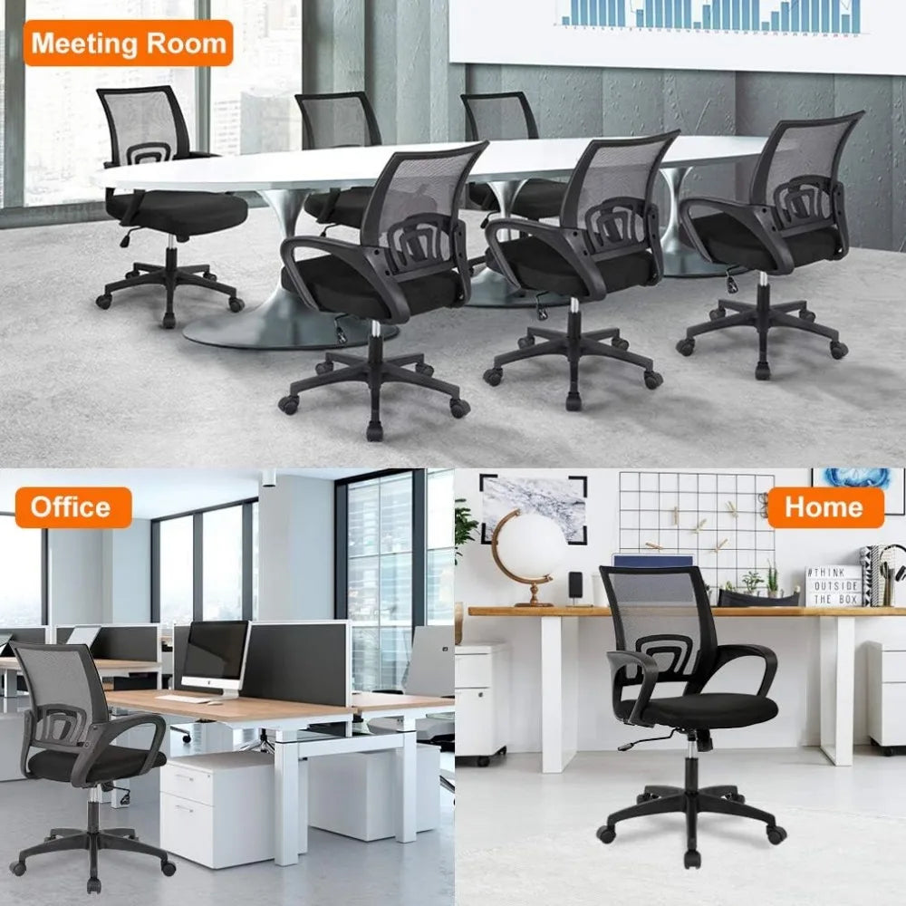 2024 Home Office Chair Ergonomic Desk Chair Mesh Computer Chair with Lumbar Support & Armrest