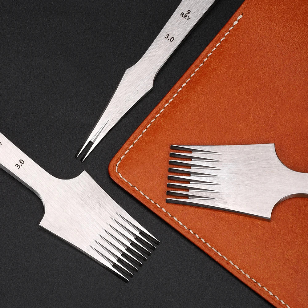 WUTA 1pc High Quality Sharp Leather Chisel French Style Pricking Iron /Polish-2.7/3.0/3.38/3.85mm