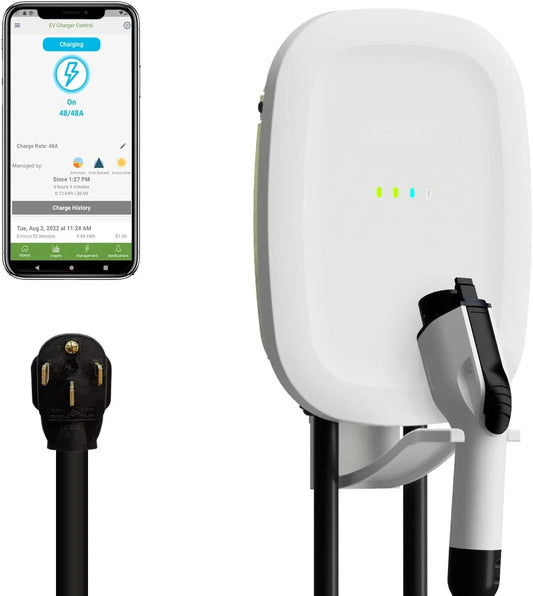 Emporia Level 2 EV Charging Station/NEMA 14-50 EVSE w/ J1772 Charger/48 amp  240v WiFi