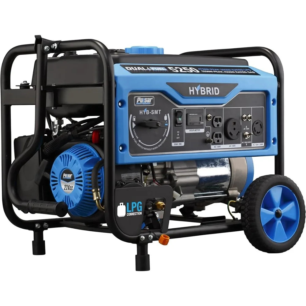 5,250W Dual Fuel Portable Generator with Switch and Go Technology, PG5250B