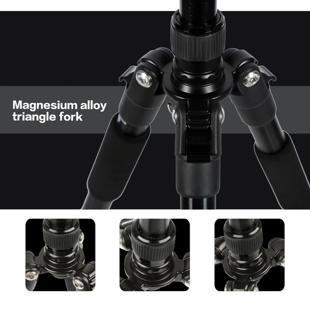 Q666 Professional Camera Tripod  Phone Stand Tripod/Travel Camera Monopod  for DSLR Smartphone
